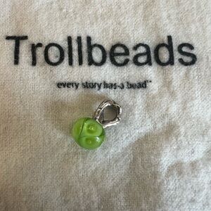 Trollbeads Lime Green and Silver Spring Charm